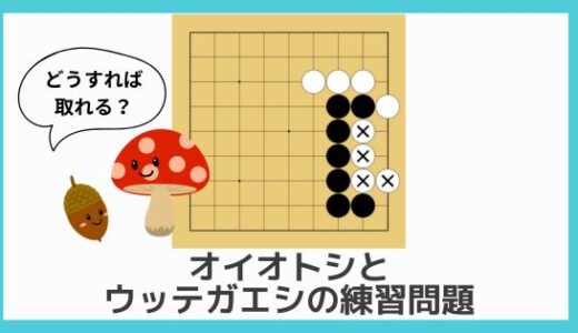【囲碁初心者向け動画講座⑪】オイオトシとウッテガエシ｜練習問題を解いて手筋に慣れよう！