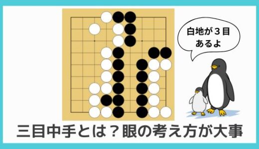 【囲碁初心者向け動画講座⑭】三目中手とは？｜着手禁止点のルールから分かる大事な考え方を解説